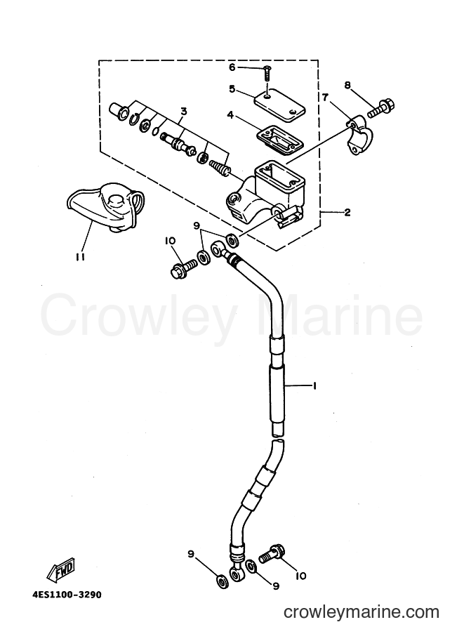 1994 Scooter YZ80LWH - YZ80LWH (4LC3) [999] - FRONT MASTER CYLINDER