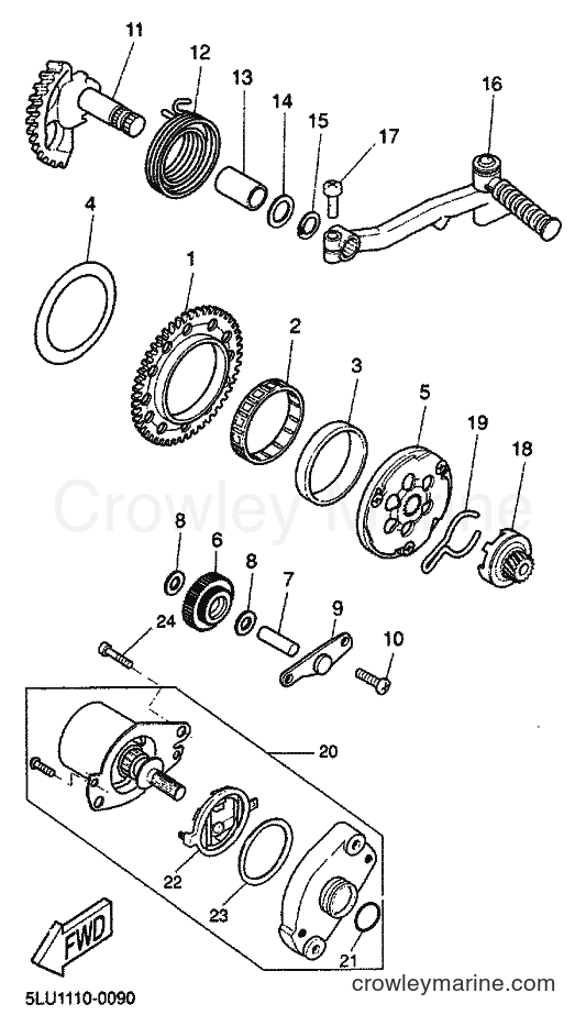 2000 Scooter CW50 - CW50 (5MS1) [010] - STARTER
