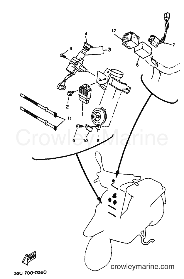1991 Scooter CW50 - CW50 (4BX1) [999] - ELECTRICAL 1