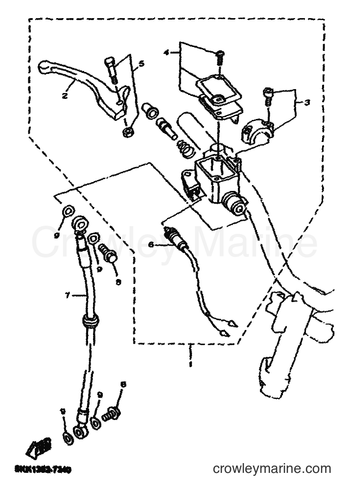 Yamaha Motors YN100 (5KKE) [010] - FRONT MASTER CYLINDER