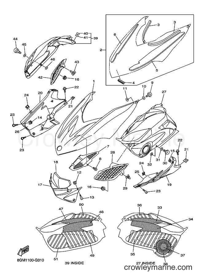 2008 Snowmobile RS10ST - RS10ST (8HD2) [010] - SHROUD