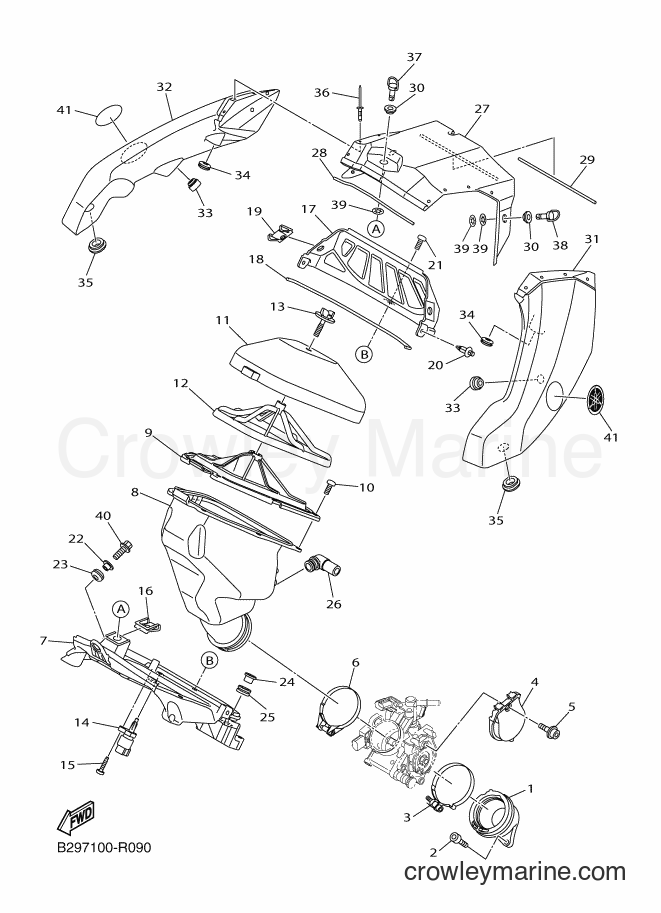 2016 Dirt Bike YZ250FX - YZ250FX (B298) [010] - INTAKE