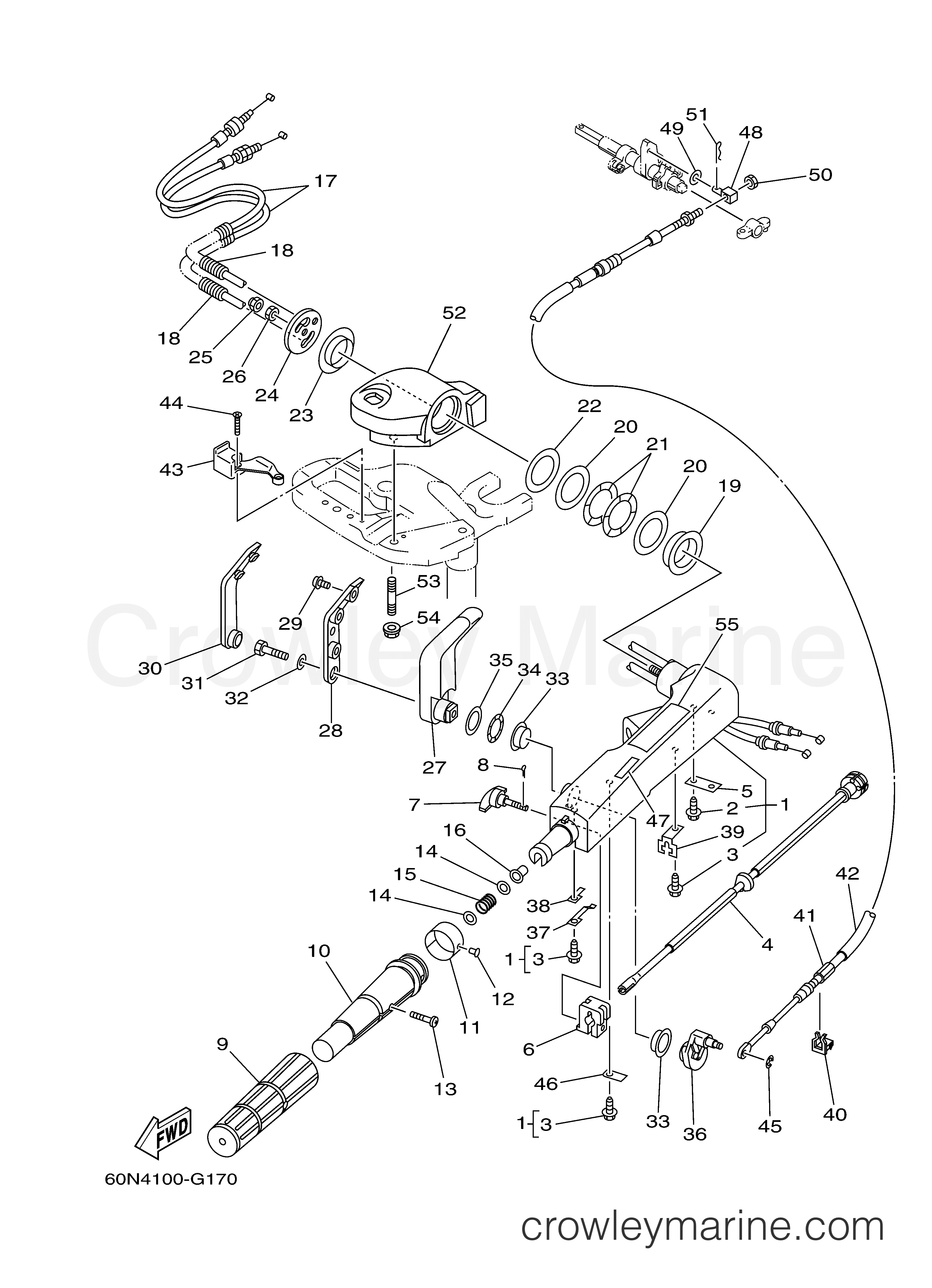 Yamaha Motors F8LMHA - STEERING
