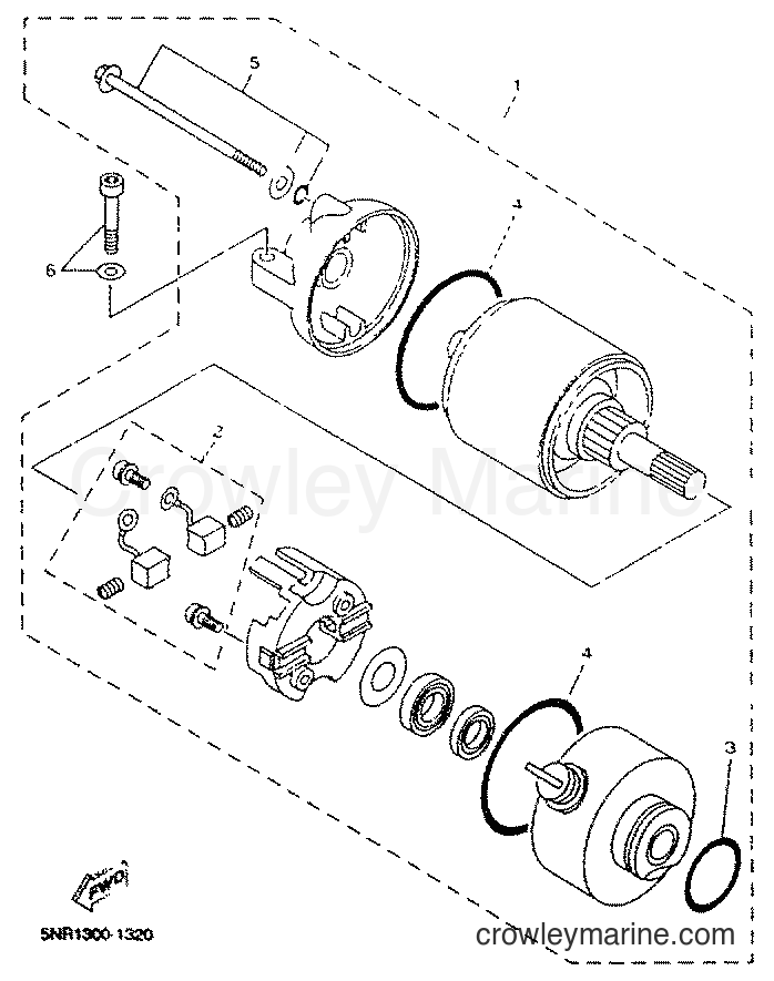 2001 Scooter YP125E - YP125E (5NR1) [010] - STARTING MOTOR