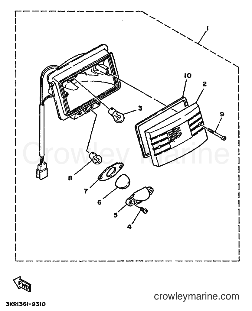 1992 Scooter XC125 - XC125 (3TE2) [999] - TAILLIGHT