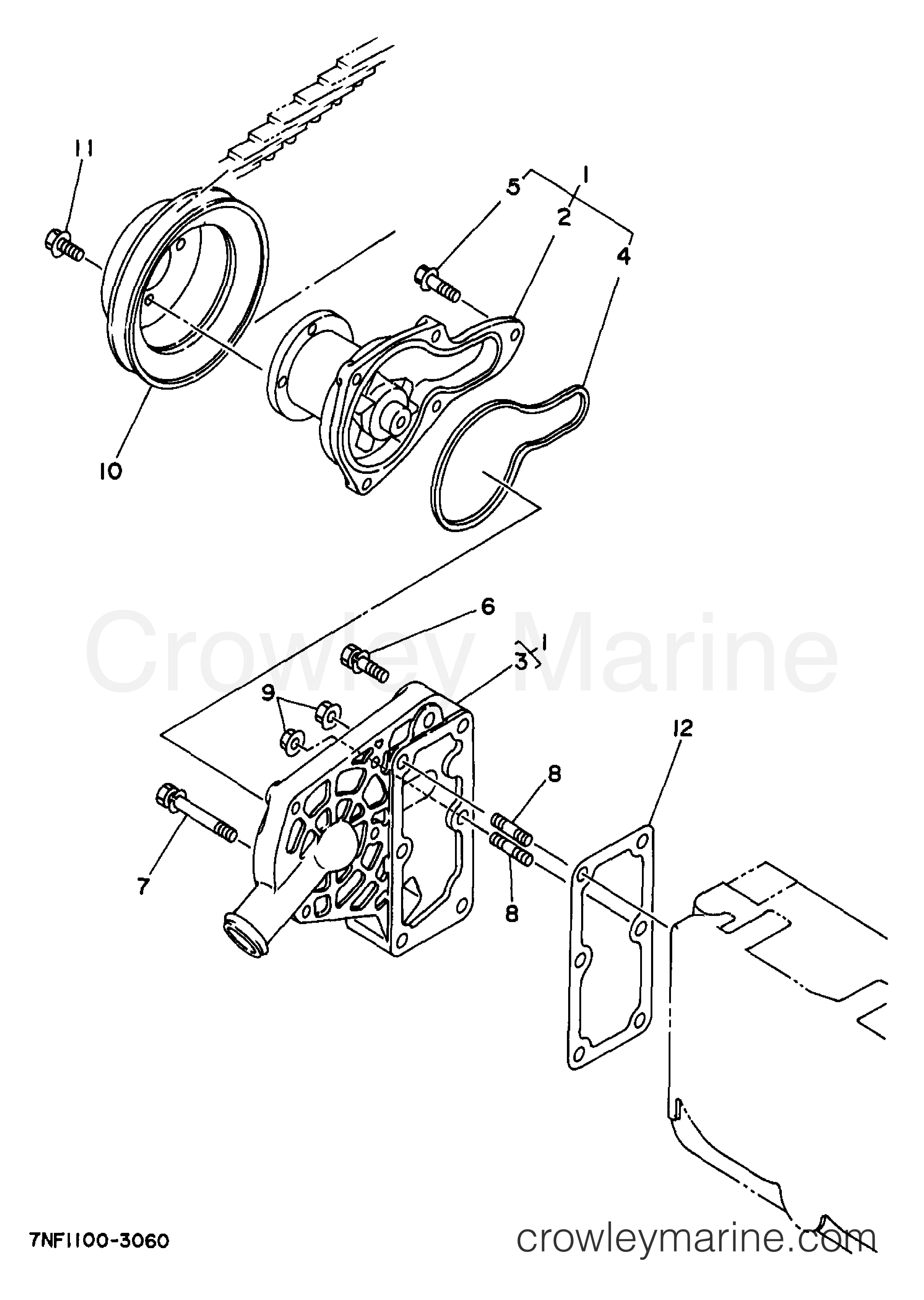 Yamaha Motors EDL6500S - WATER PUMP