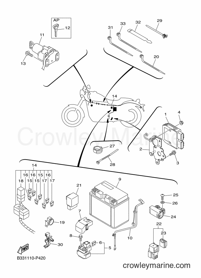 Yamaha Motors XVS950CR (B33D) [010] - ELECTRICAL 2