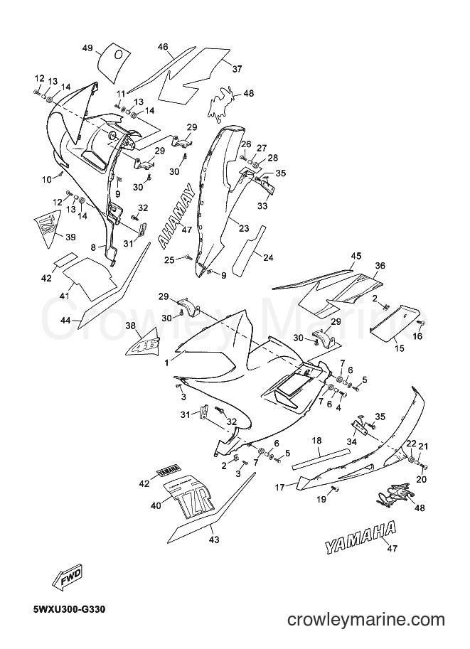 2008 Scooter TZR50 - TZR50 (5WXU) [010] - COWLING 2