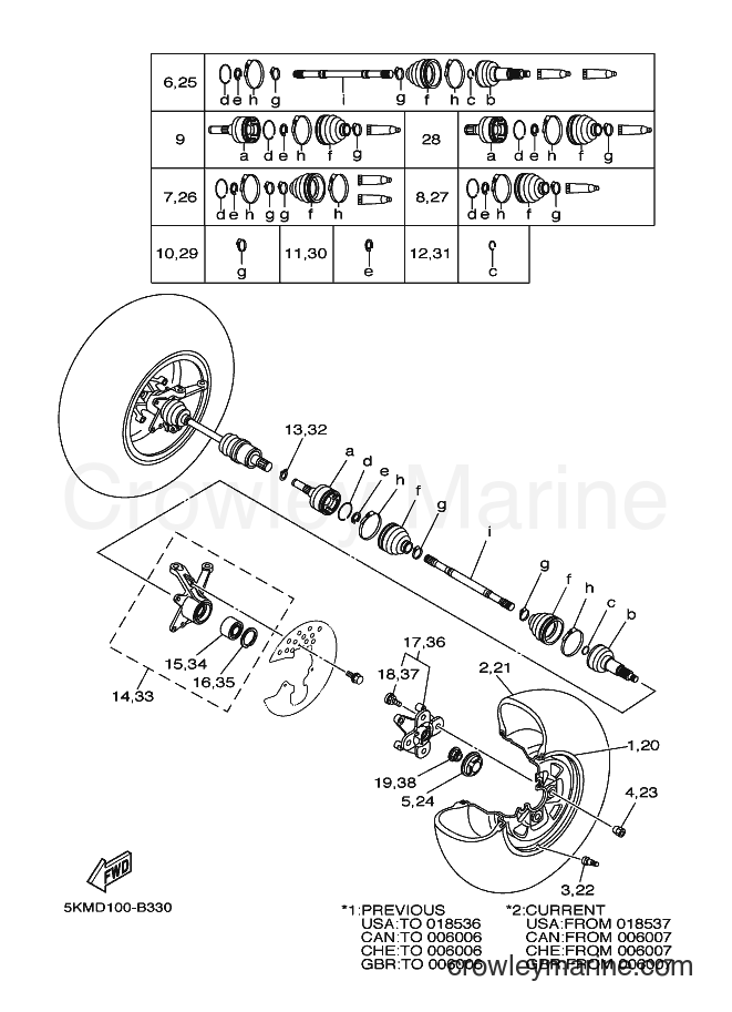 2003 ATV YFM660FWA - YFM660FWA (5KMF) [010] - FRONT WHEEL