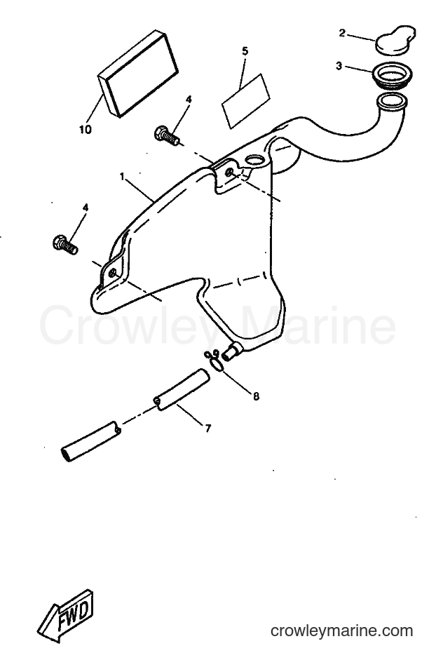 1999 Scooter CW50RS - CW50RS (5FX5) [010] - OIL TANK