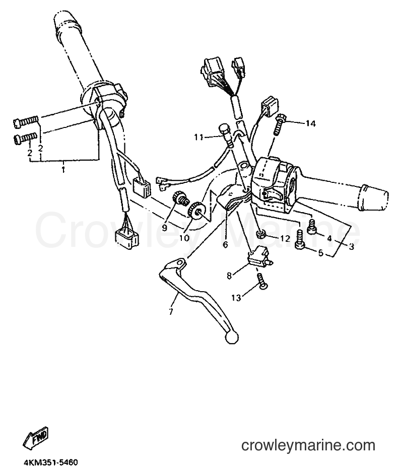 1995 Street Bike XJ900S - XJ900S (4KM1) [999] - HANDLE SWITCH & LEVER