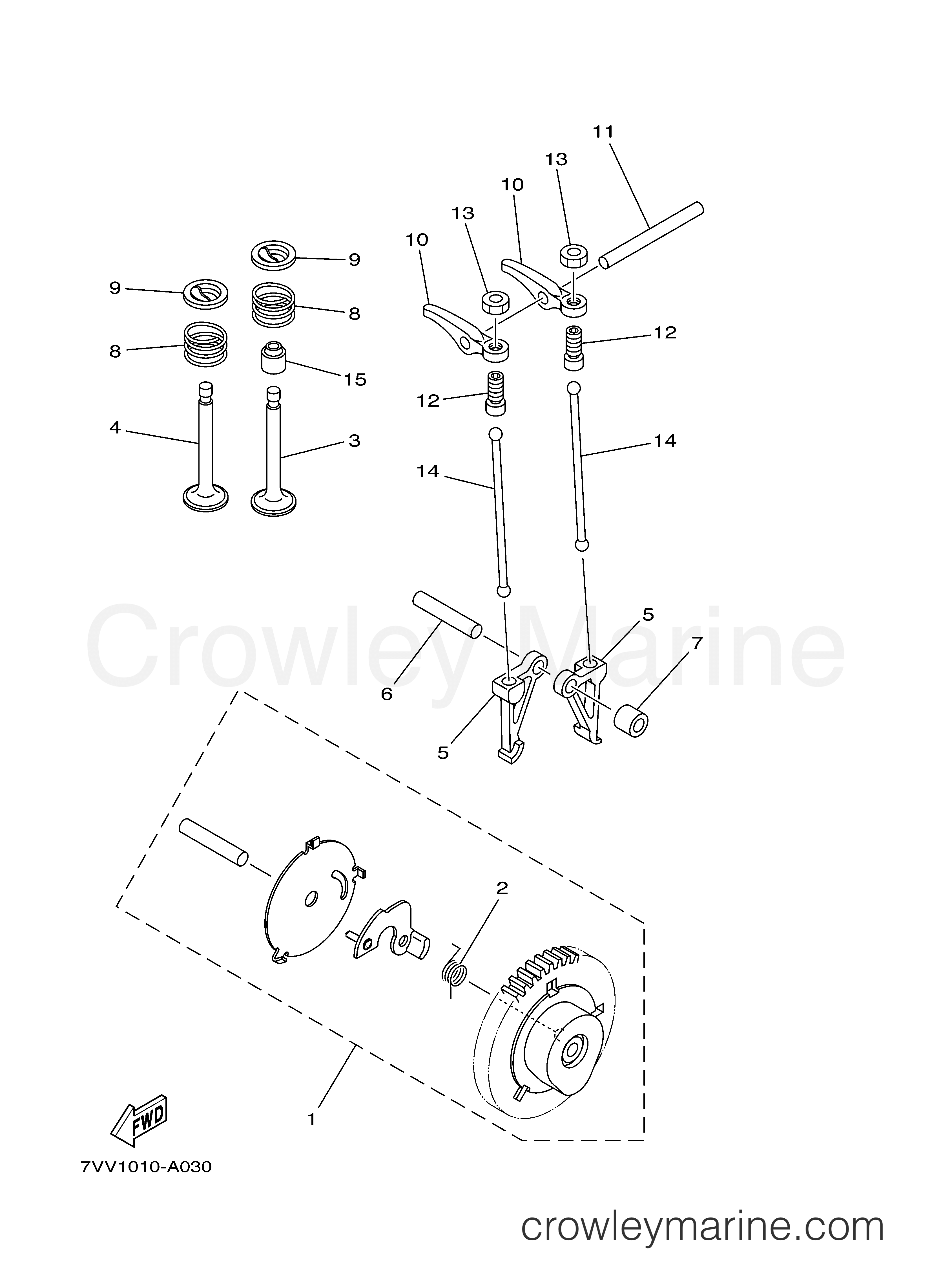Yamaha Motors EF1000ISC - CAMSHAFT VALVE