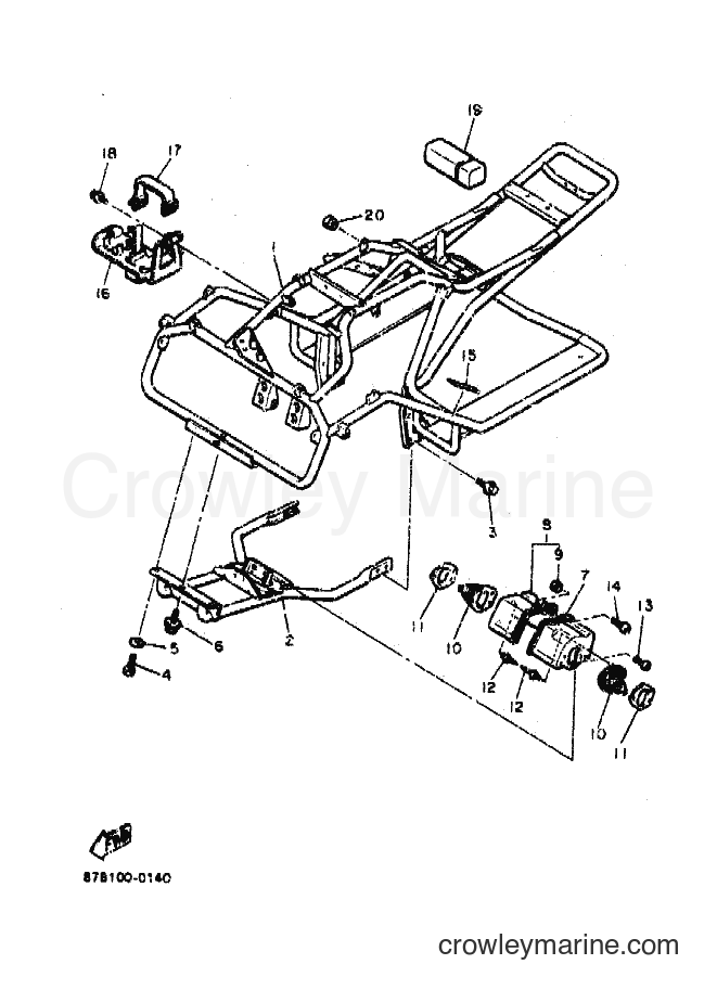 Yamaha Motors SV25EP (87B1) [010] - FRAME