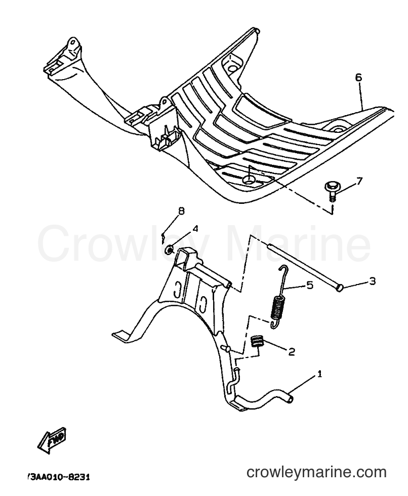 1992 Scooter CW50 - CW50 (3WV2) [999] - FOOTREST