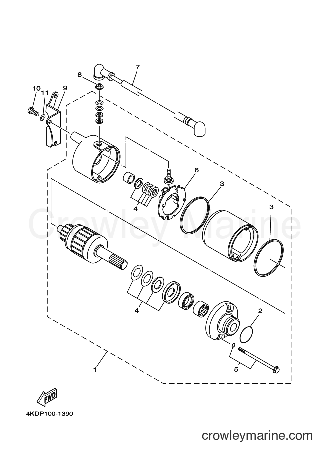 2001 ATV YFB250FW - YFB250FW (4KDR) [020] - STARTING MOTOR