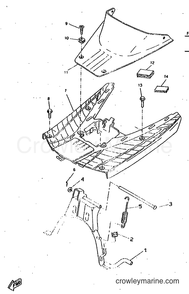 1998 Scooter CW50RSP - CW50RSP (5DX1) [010] - STAND & FOOTREST