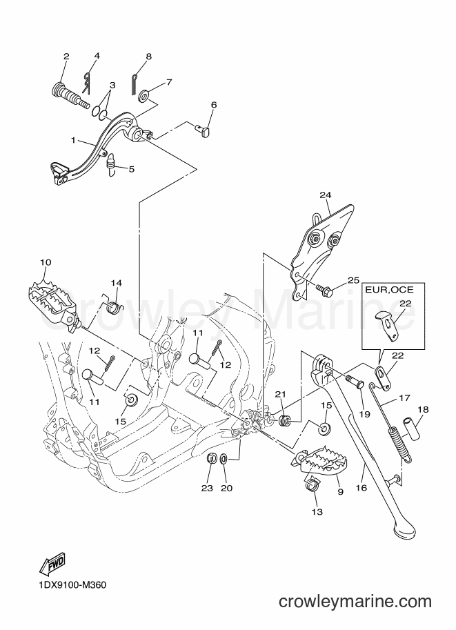 2013 Dirt Bike WR450F - WR450F (1DX9) [010] - STAND & FOOTREST