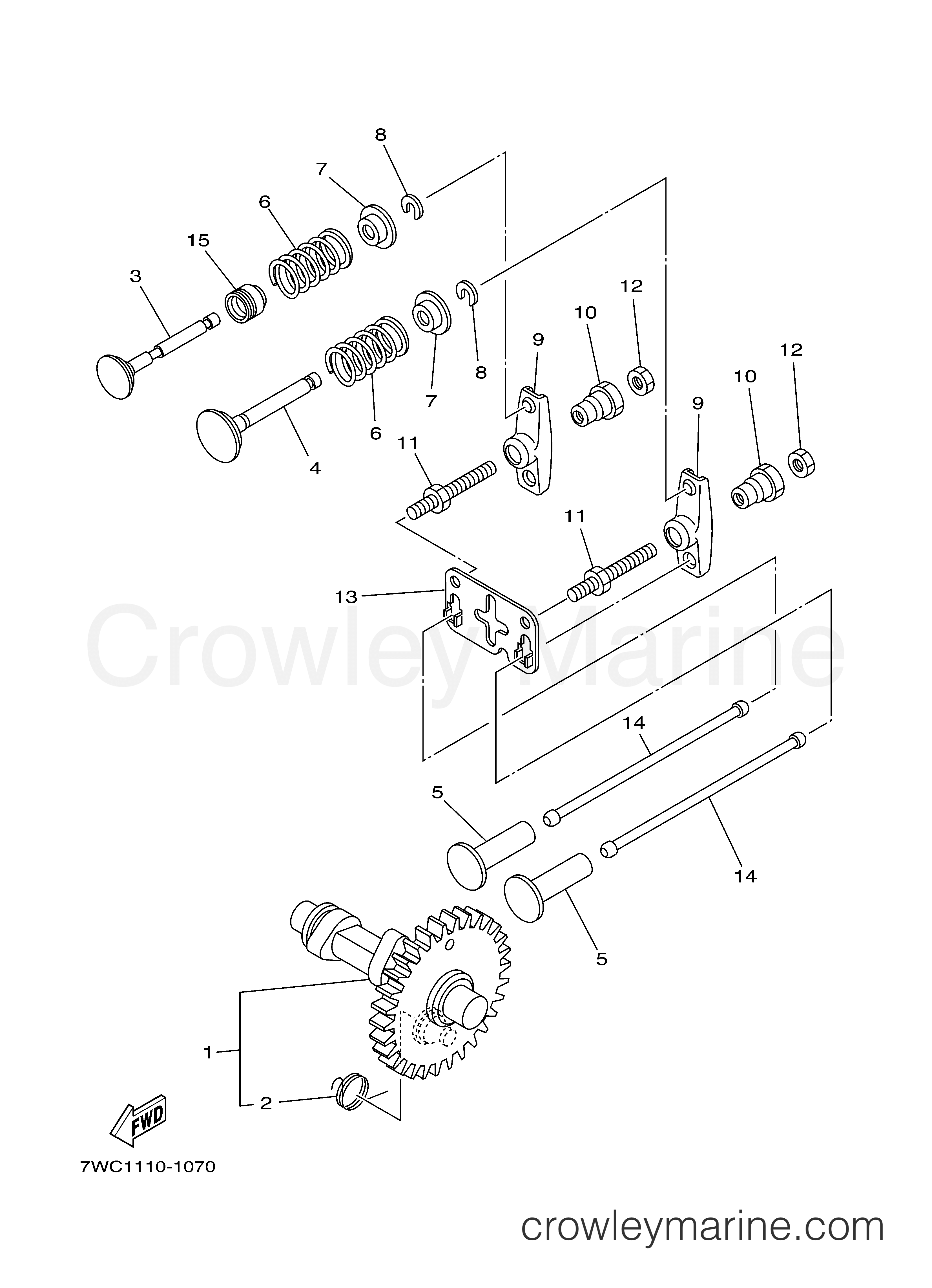 Yamaha Motors YG2800IJ - CAMSHAFT VALVE