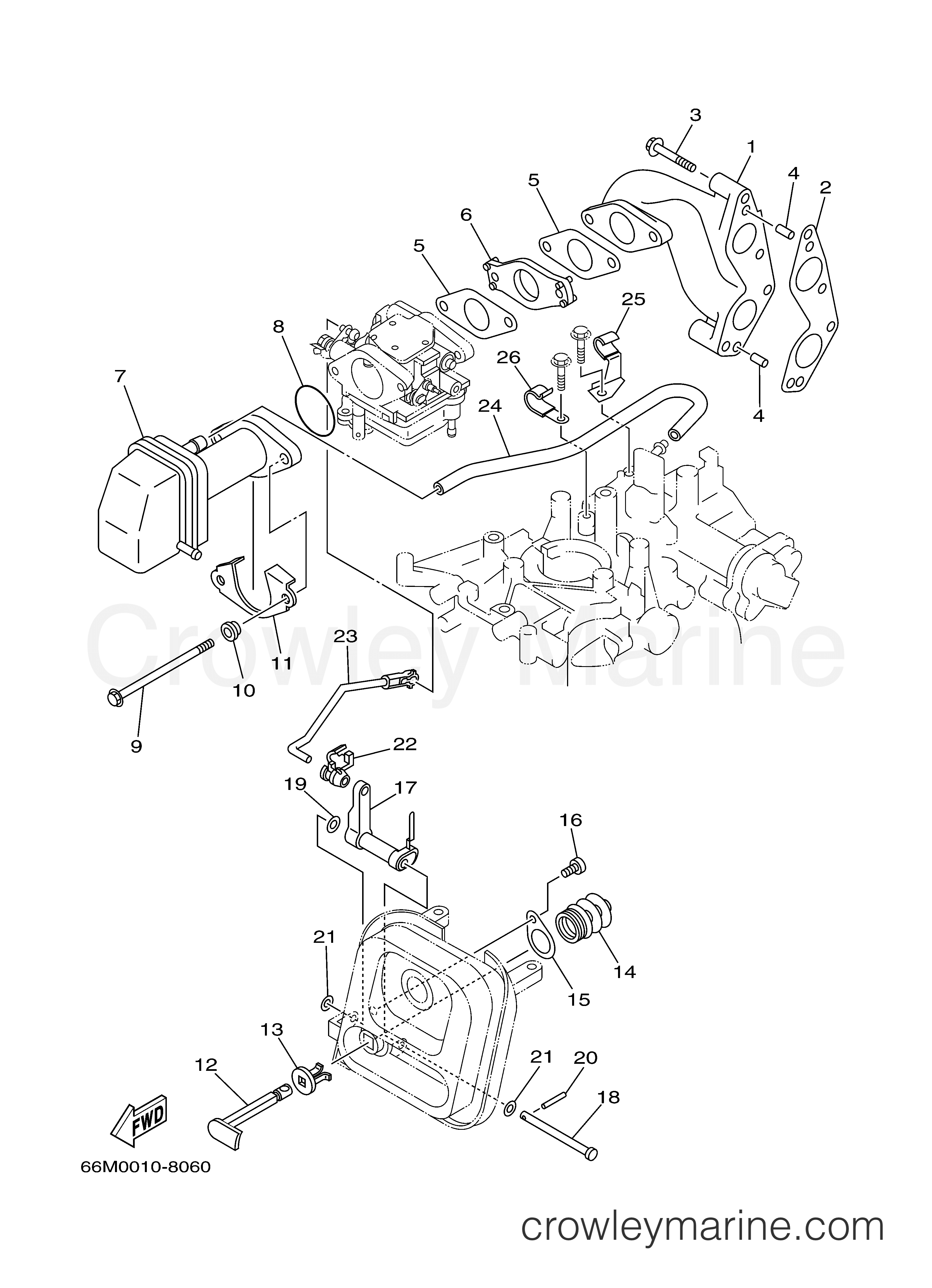 Yamaha Motors F15MLHY - INTAKE