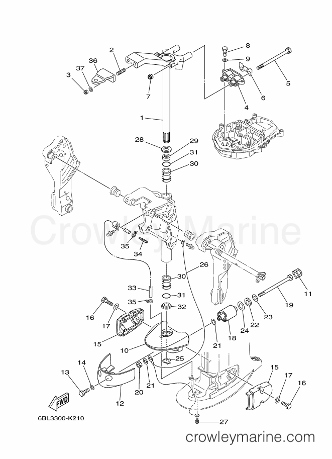 Yamaha Motors FT25FETL (6BL3) [040] - BRACKET 2