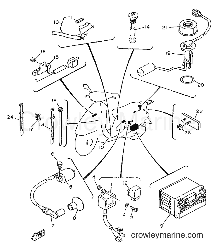 1996 Scooter YA50R - YA50R (4PC6) [999] - ELECTRICAL 2