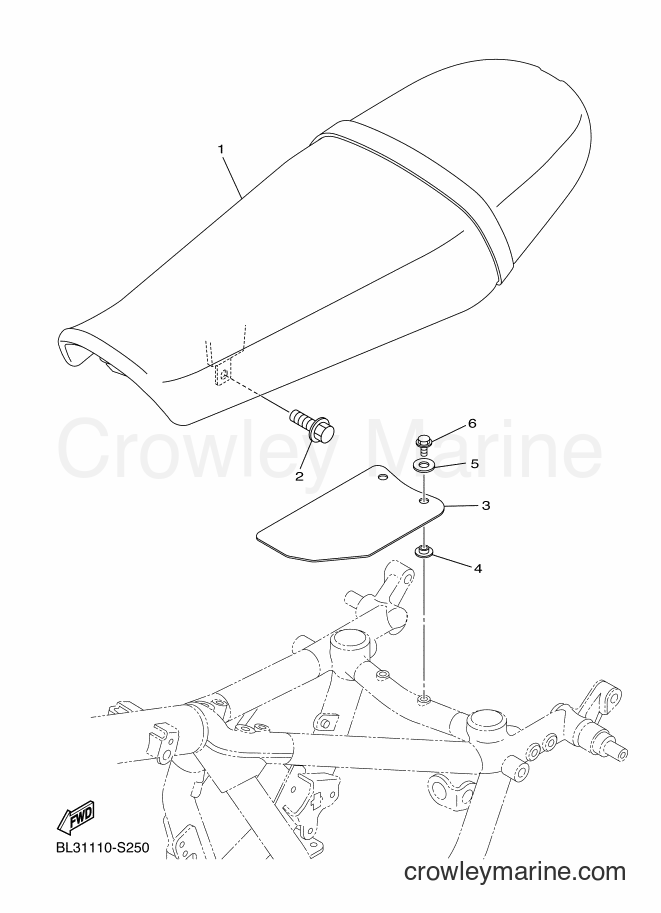 2017 Cruiser XVS950XR - XVS950XR (BL33) [010] - SEAT