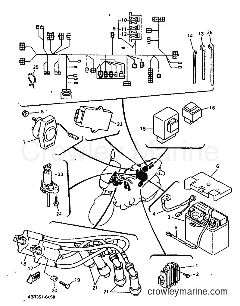 Yamaha Motors XJ600S (4EB6) [999] - ELECTRICAL 1