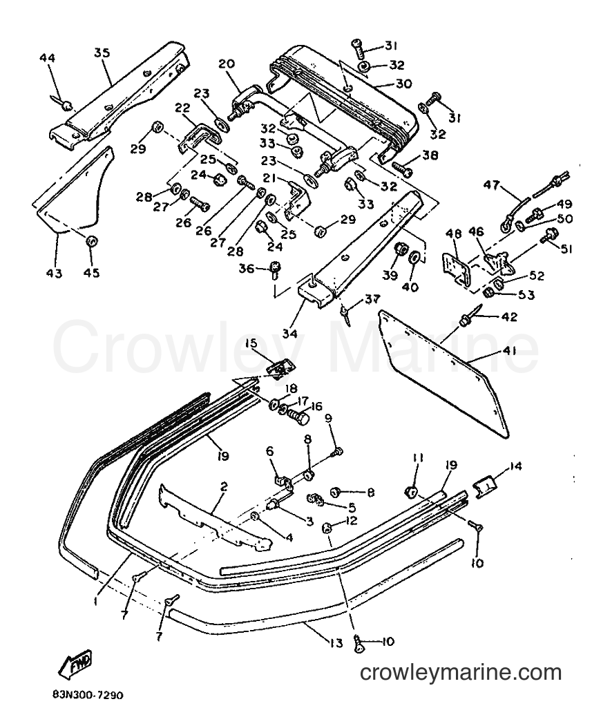 1987 Snowmobile XL540L - XL540L (83N) [999] - BUMPER