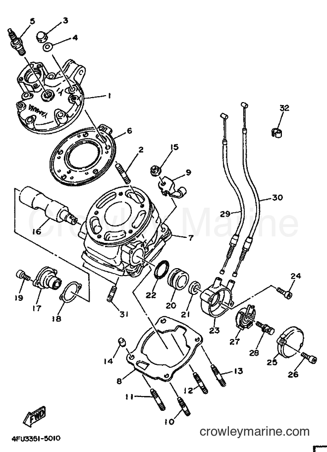 Yamaha Motors TDR125 (4FU3) [999] - CYLINDER
