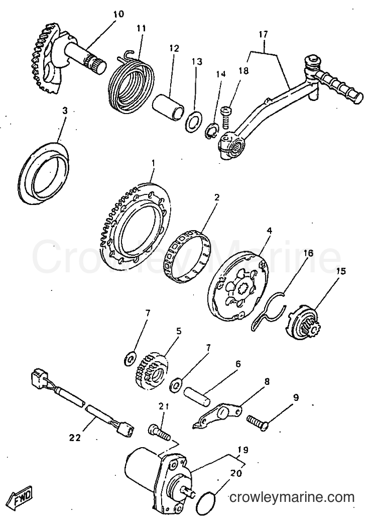 1997 Scooter YN50 - YN50 (5BV1) [999] - STARTER