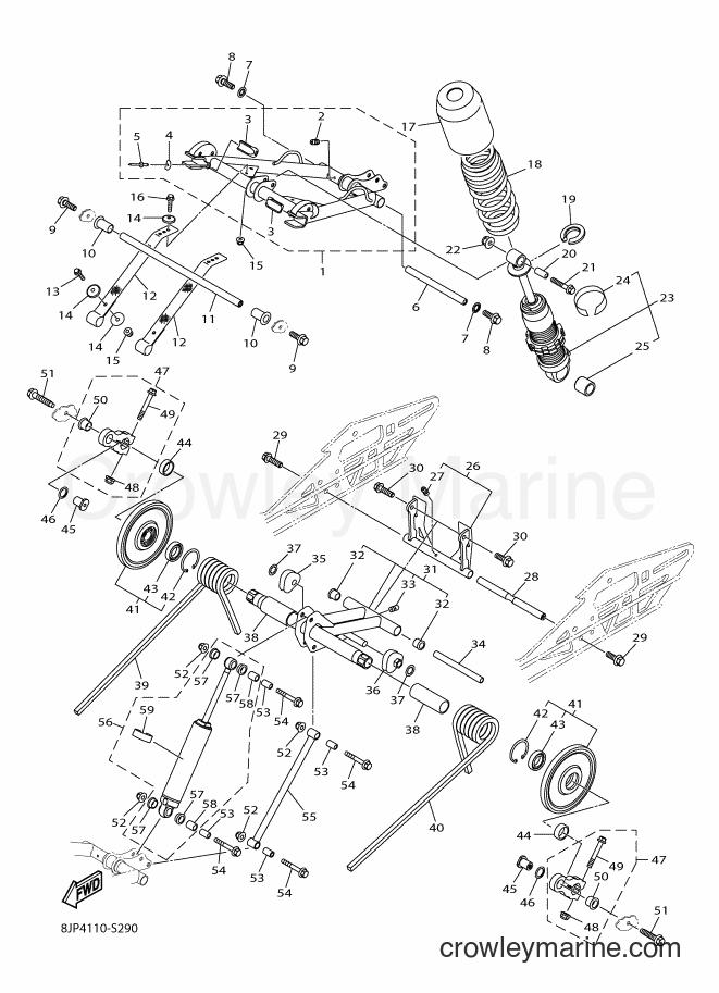 2017 Snowmobile SRV10RS - SRV10RS (8JW5) [010] - TRACK SUSPENSION 2