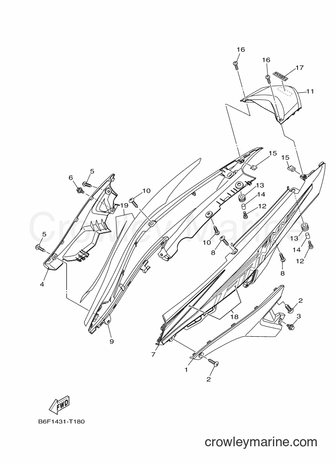 2018 Scooter T115FL-2 - T115FL-2 (B6F2) [010] - SIDE COVER