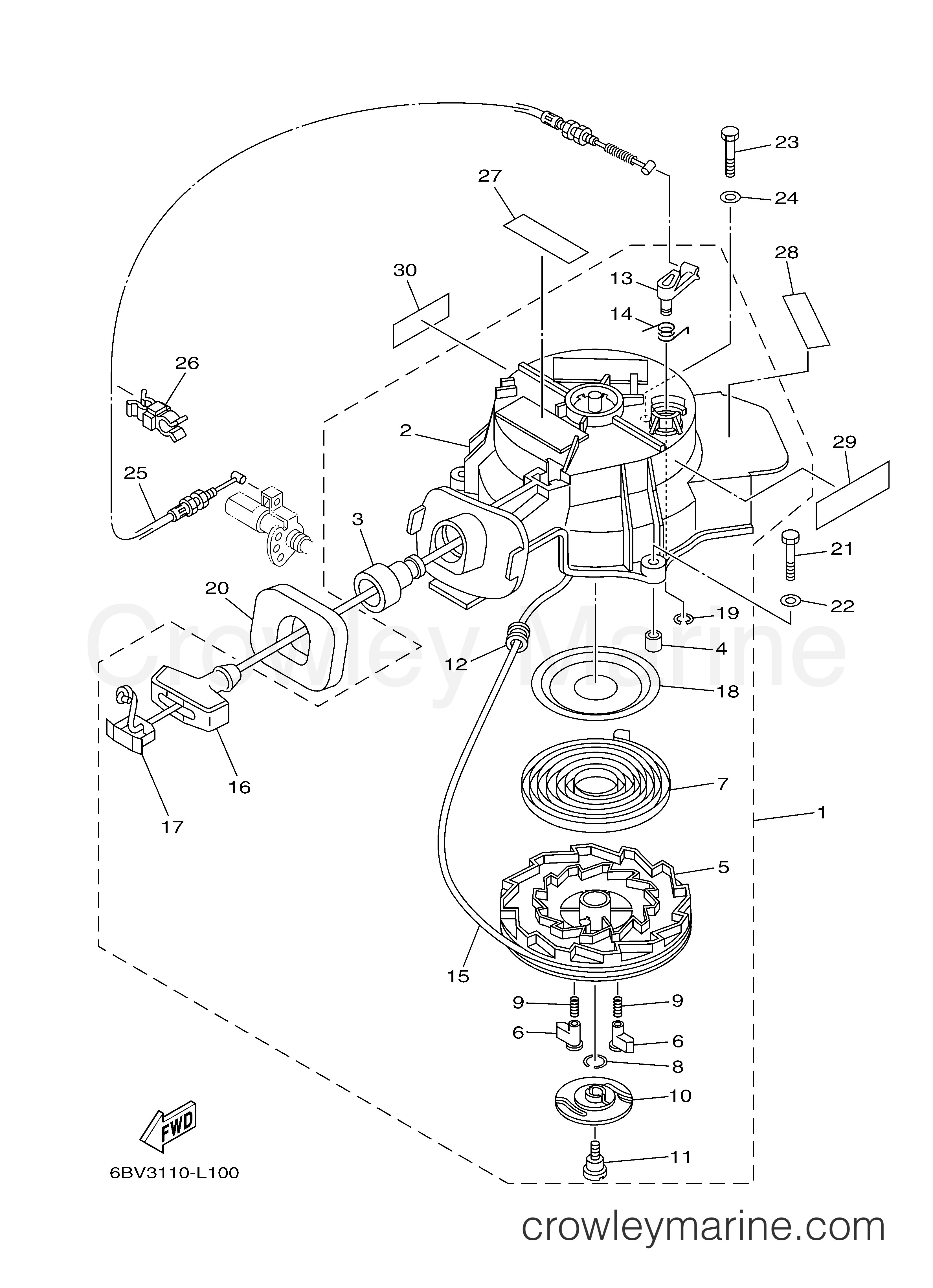 Yamaha Motors F4LMHA - STARTER