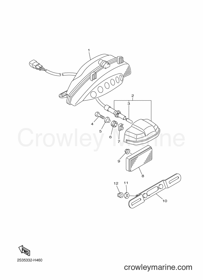 Yamaha Motors VMX17 (2S3R) [010] - TAILLIGHT