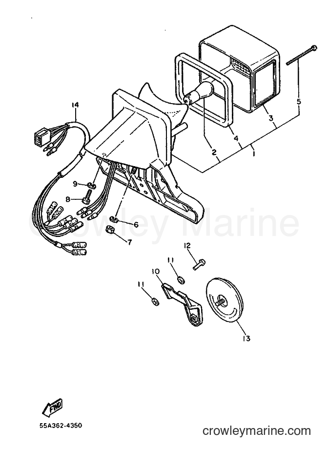 1986 Dirt Bike XT500L - XT500L (55A) [999] - TAILLIGHT
