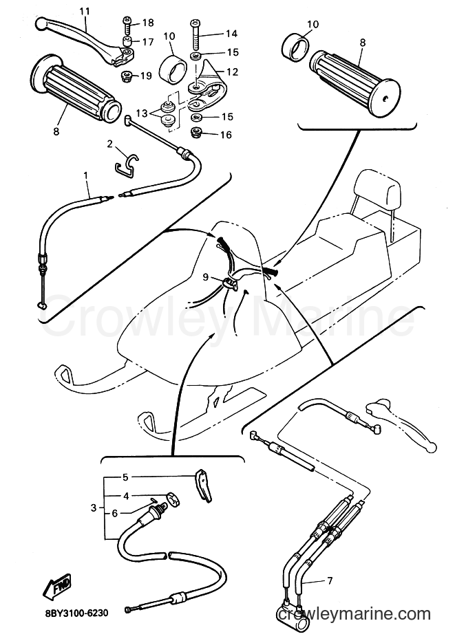 Yamaha Motors ET410TR (8BY3) [020] - CONTROL CABLE