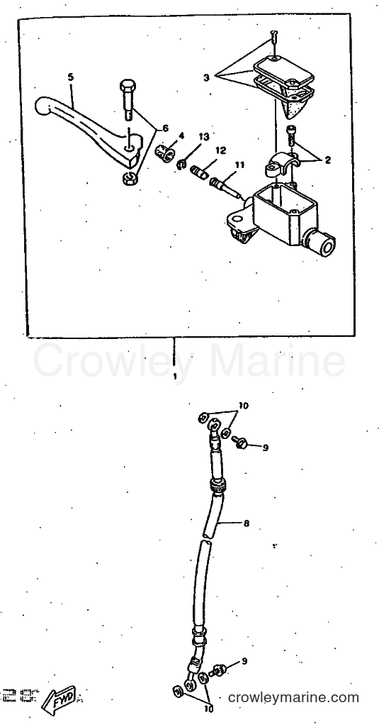 1997 Scooter CW50 - CW50 (4VV7) [999] - FRONT MASTER CYLINDER