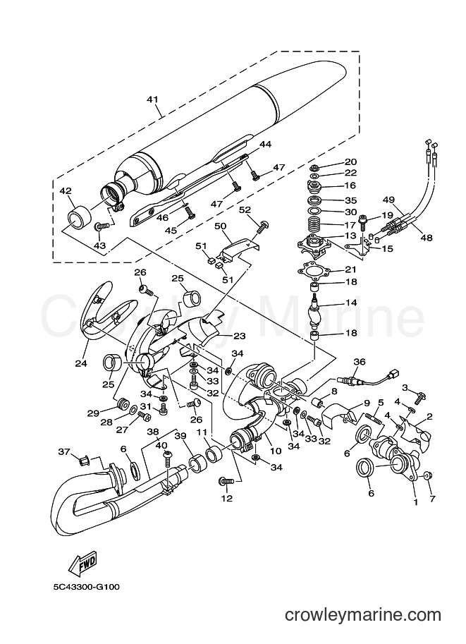 2012 Cruiser XV1900A - XV1900A (1CR3) [010] - EXHAUST