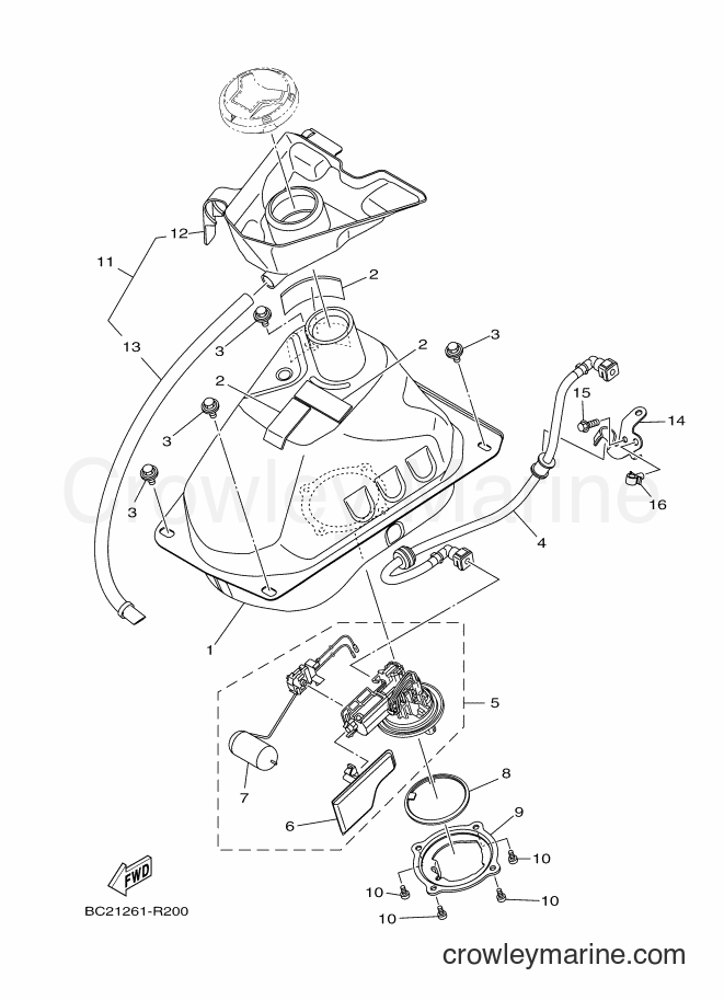 2016 Maxi-Scooter NMAX125 - NMAX125 (2DS2) [010] - FUEL TANK