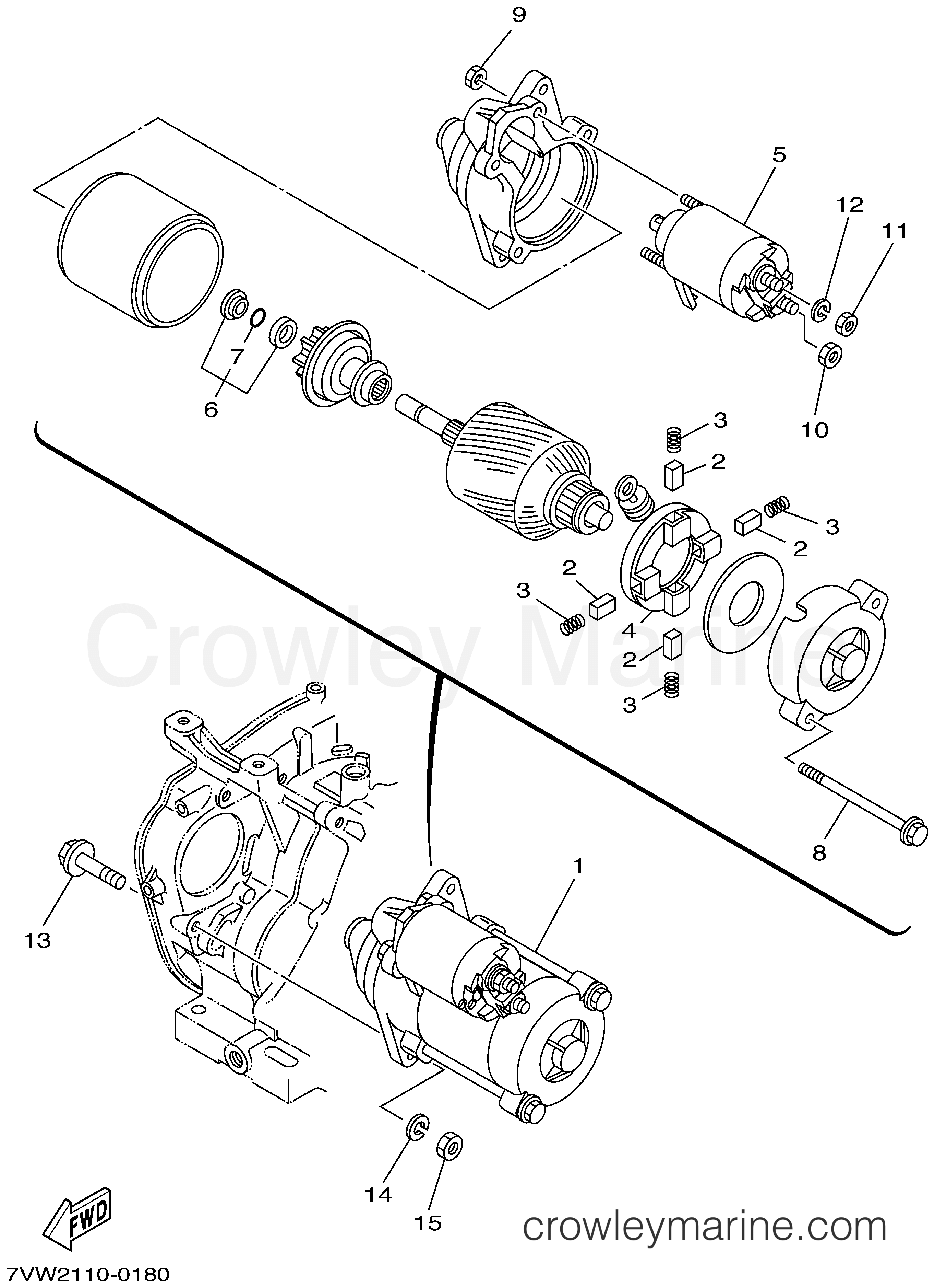 Yamaha Motors EF4000DEX (YG4000DX_DEC) - STARTING MOTOR
