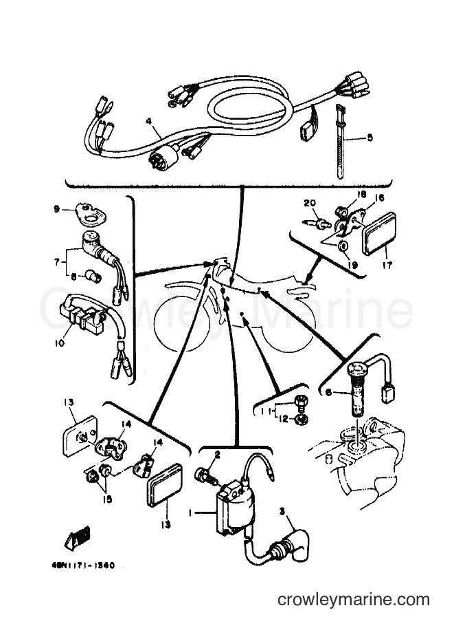 1994 Dirt Bike RT180E - RT180E (4BN3) [010] - ELECTRICAL 1