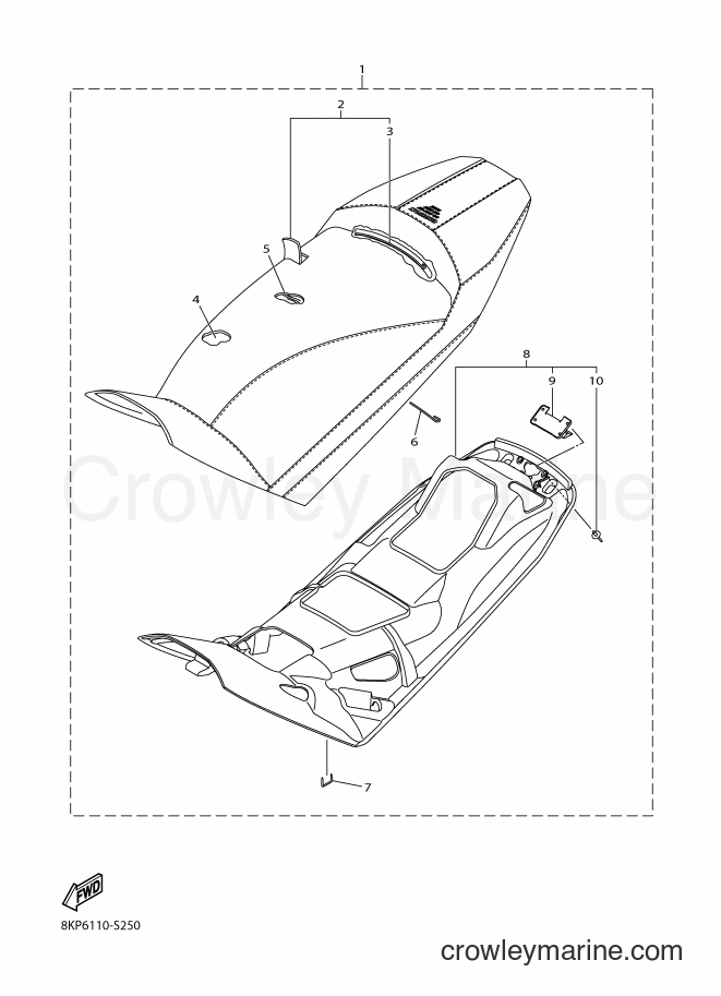 Yamaha Motors SRV10LL (8KP6) [010] - SEAT