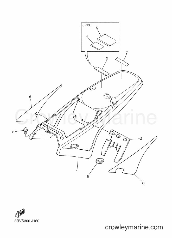 2011 Dirt Bike PW80 - PW80 (4BCM) [010] - SIDE COVER