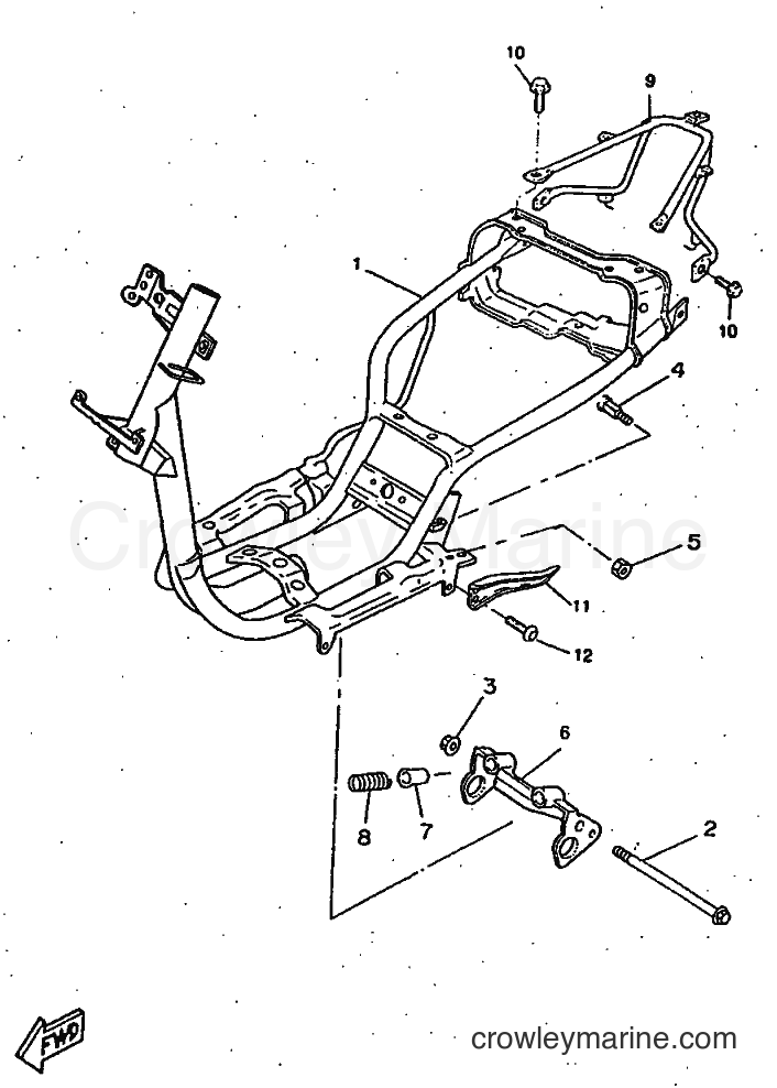 1997 Scooter CW50RS - CW50RS (4TD8) [999] - FRAME