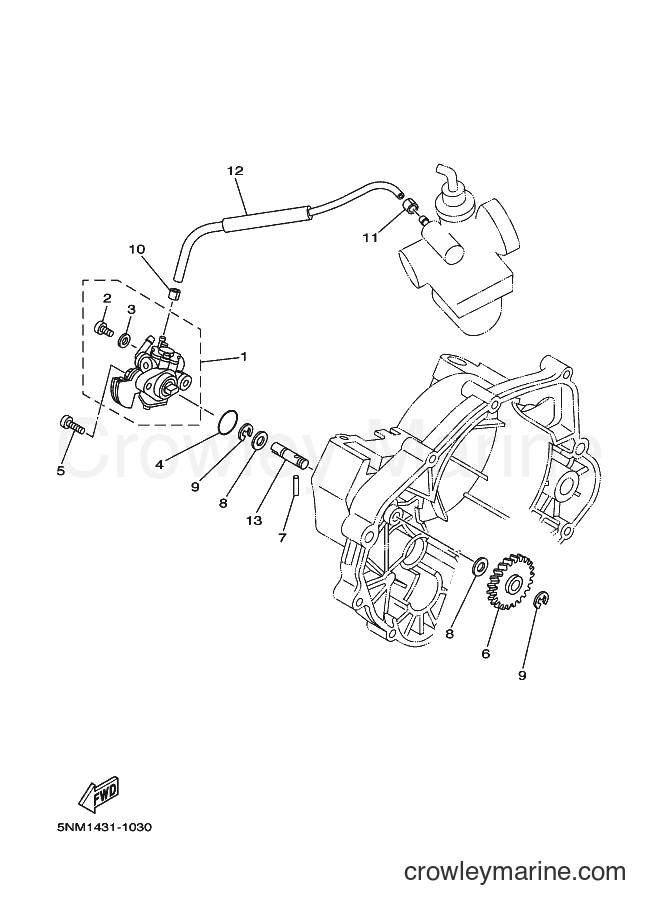 2002 Scooter JZ120F - JZ120F (5NM4) [010] - OIL PUMP