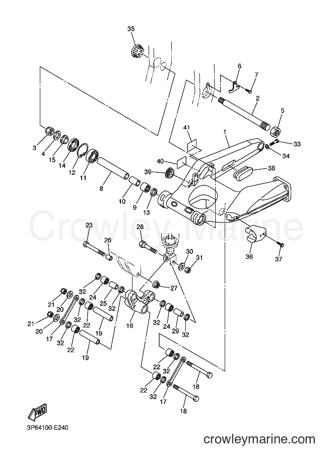 2013 Sport Bike FJR1300A - FJR1300A (1MC5) [010] - REAR ARM