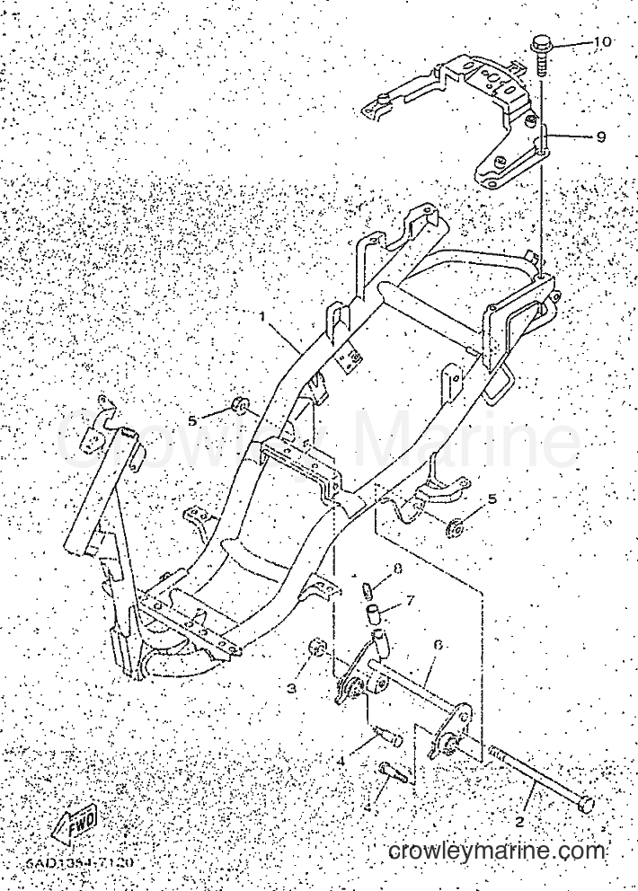 1998 Scooter YN50 - YN50 (5BX1) [010] - FRAME