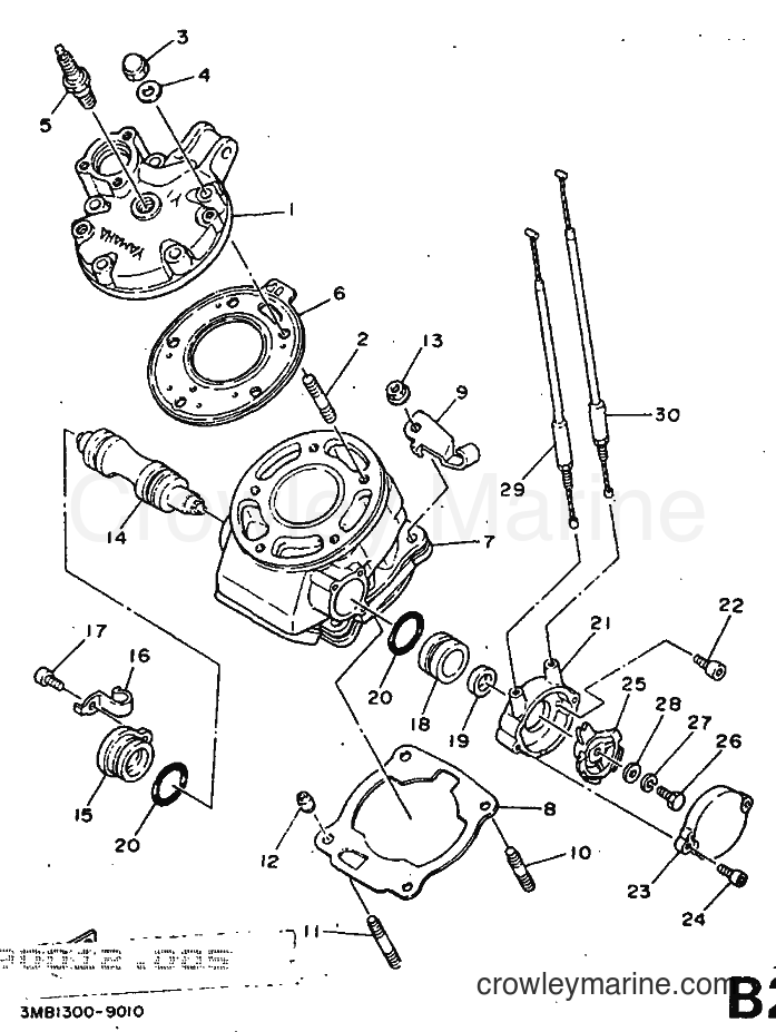 1991 Dirt Bike DT125R - DT125R (3PY3) [999] - CYLINDER