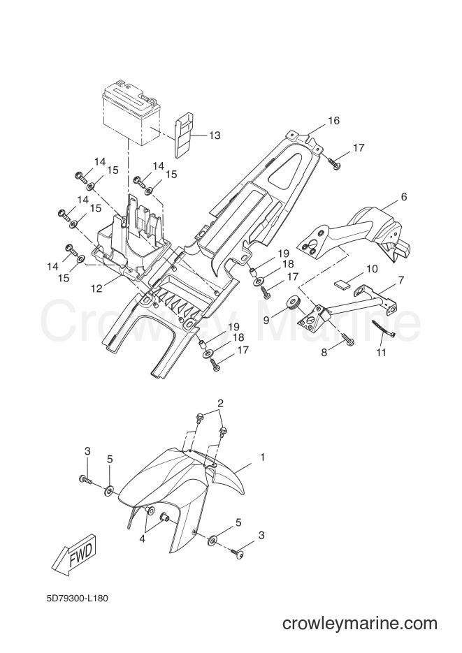 2012 Sport Bike YZF-R125 - YZF-R125 (5D7B) [080] - FENDER