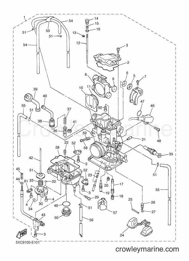 2006 Dirt Bike YZ250F - YZ250F (5XCA) [020] - CARBURETOR